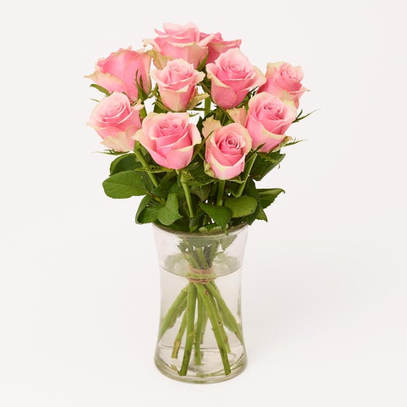 Rosebuket i lyserød